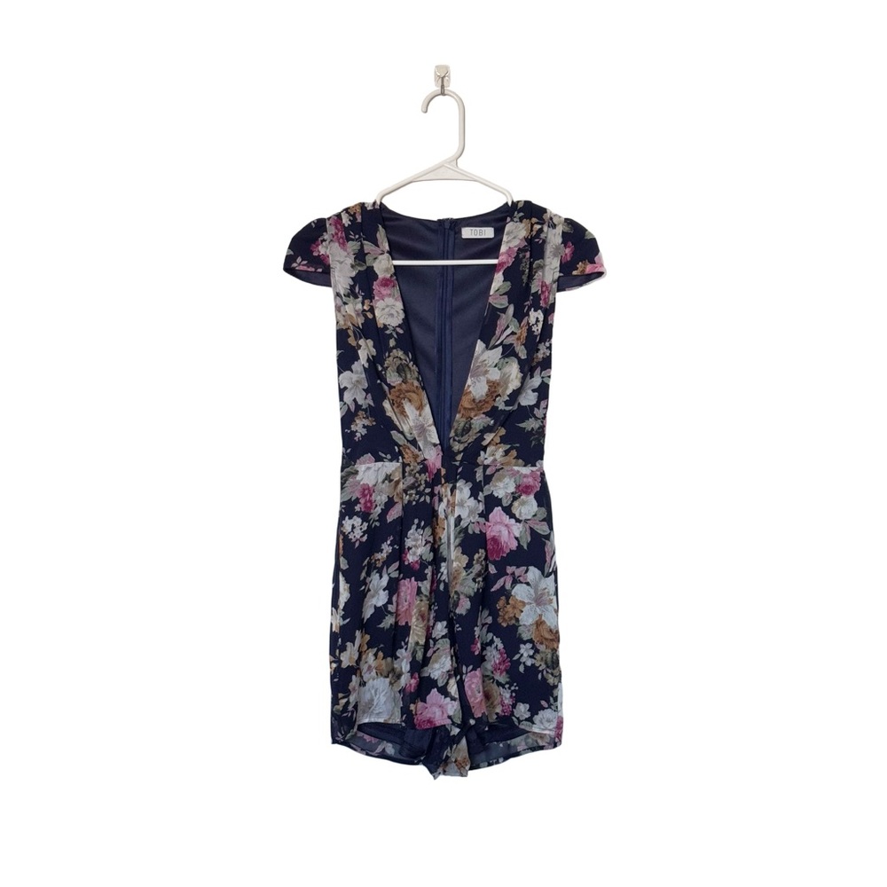 Floral V-Neck Romper